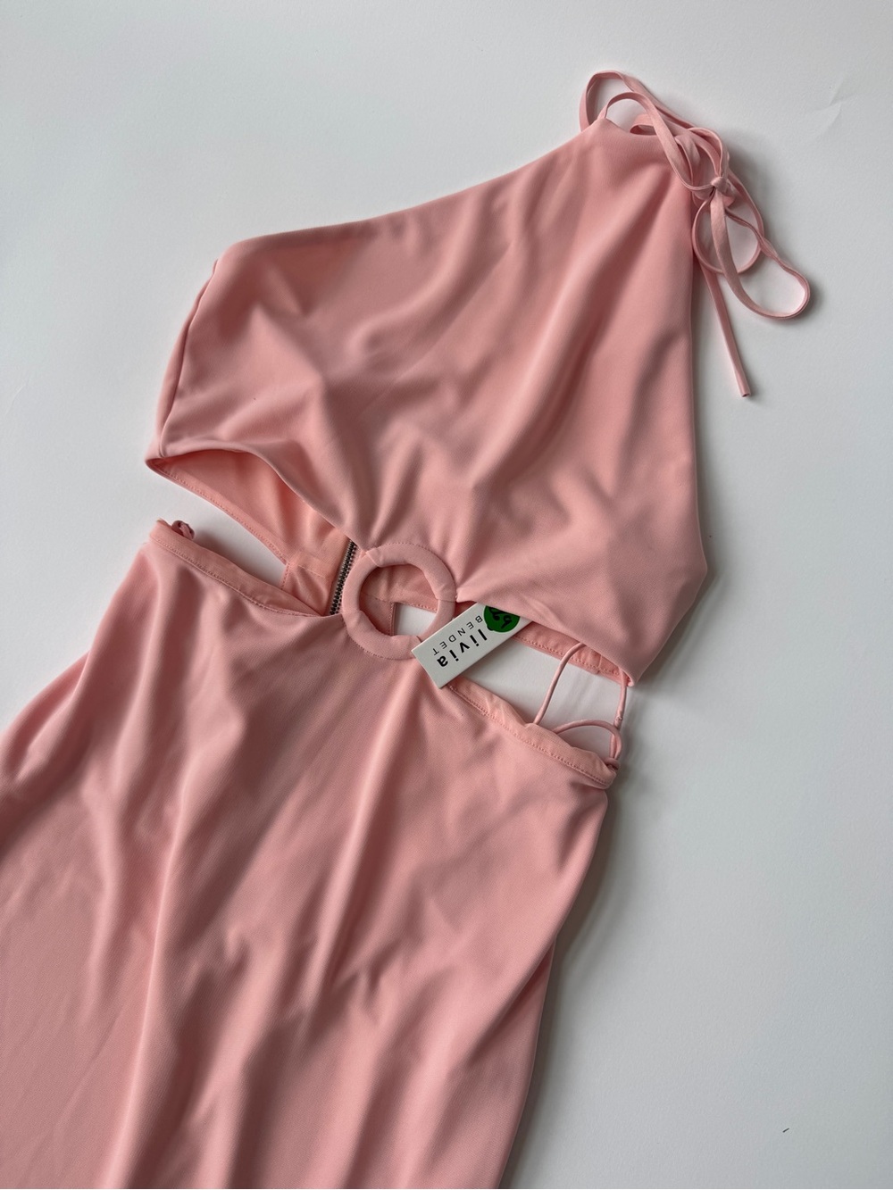 Alice + Olivia Margeurite English Rose Cutout Halter Maxi Dress - Picture 5 of 9